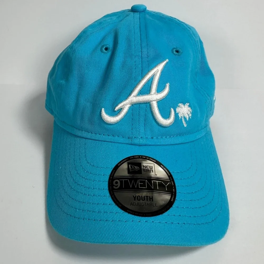 New Era Youth Atlanta Braves Baseball Cap Adjustable Blue 9TWENTY